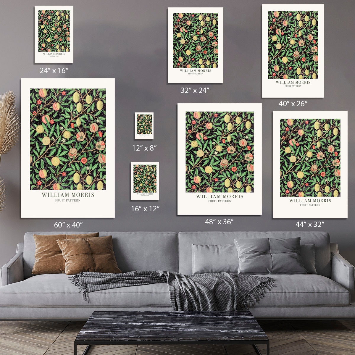 William Morris Fruit Pattern Canvas Print or Poster - Canvas Art Rocks - 7