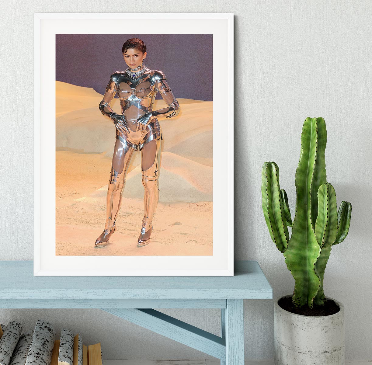 Zendaya at the premiere of Dune part two Framed Print - Canvas Art Rocks - 5