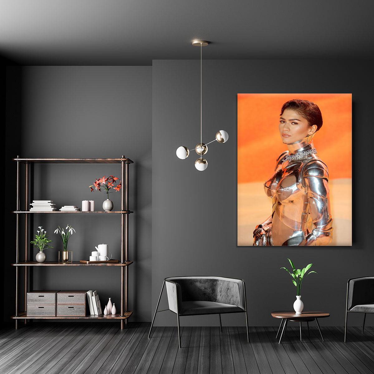 Zendaya at the premiere of Dune part two close up Canvas Print or Poster - Canvas Art Rocks - 5