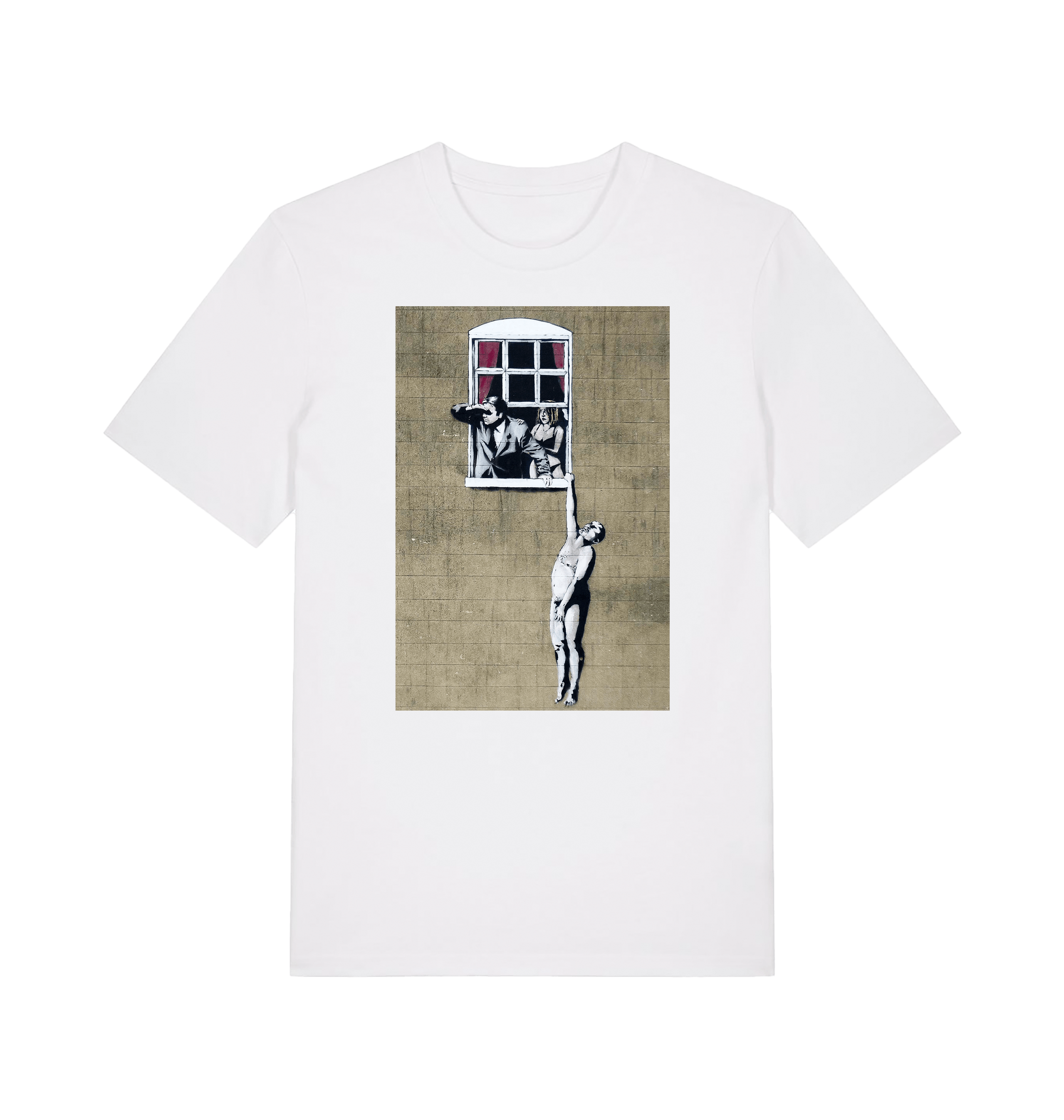 White Printed T-shirt Front