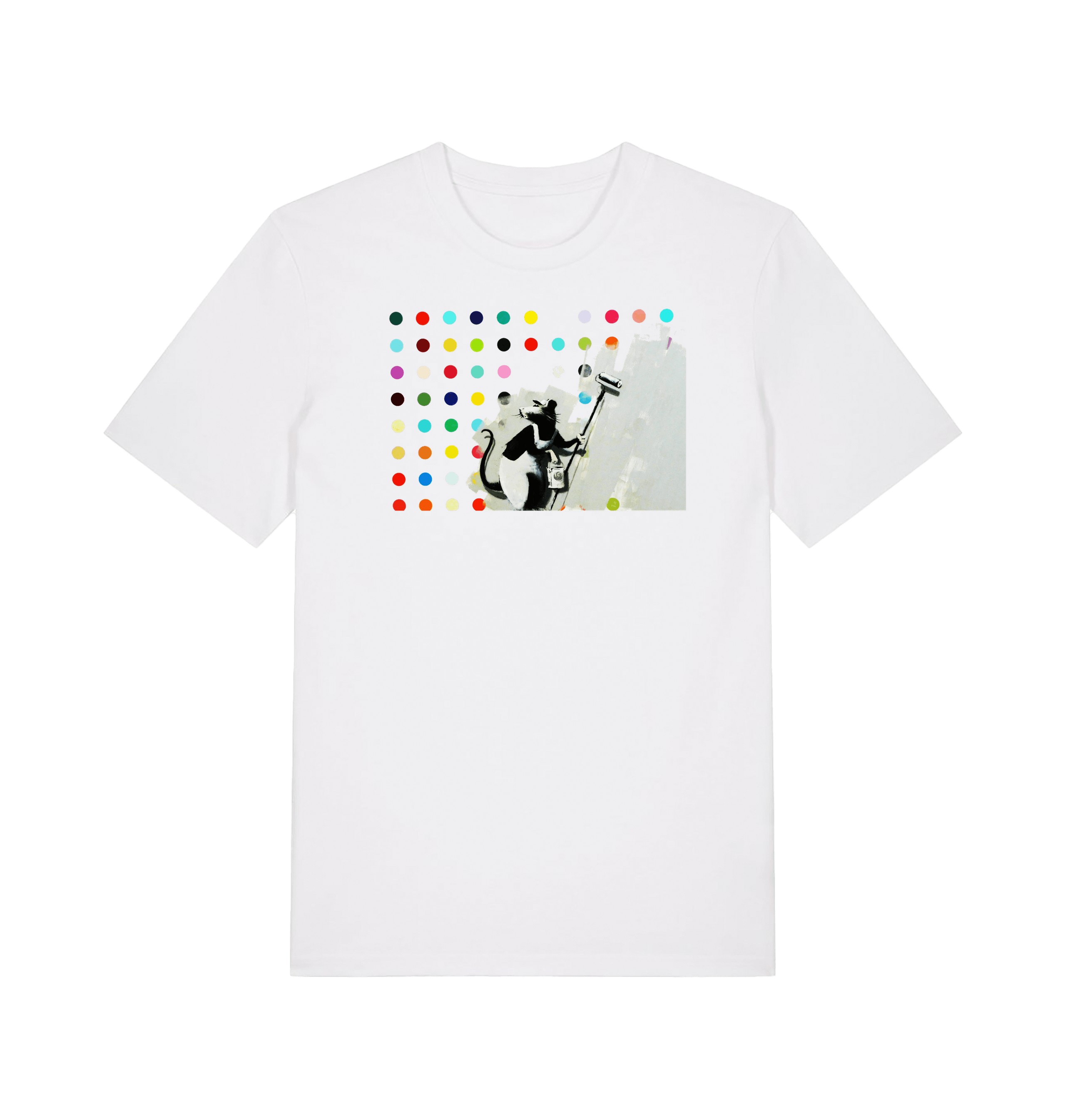 White Printed T-shirt Front