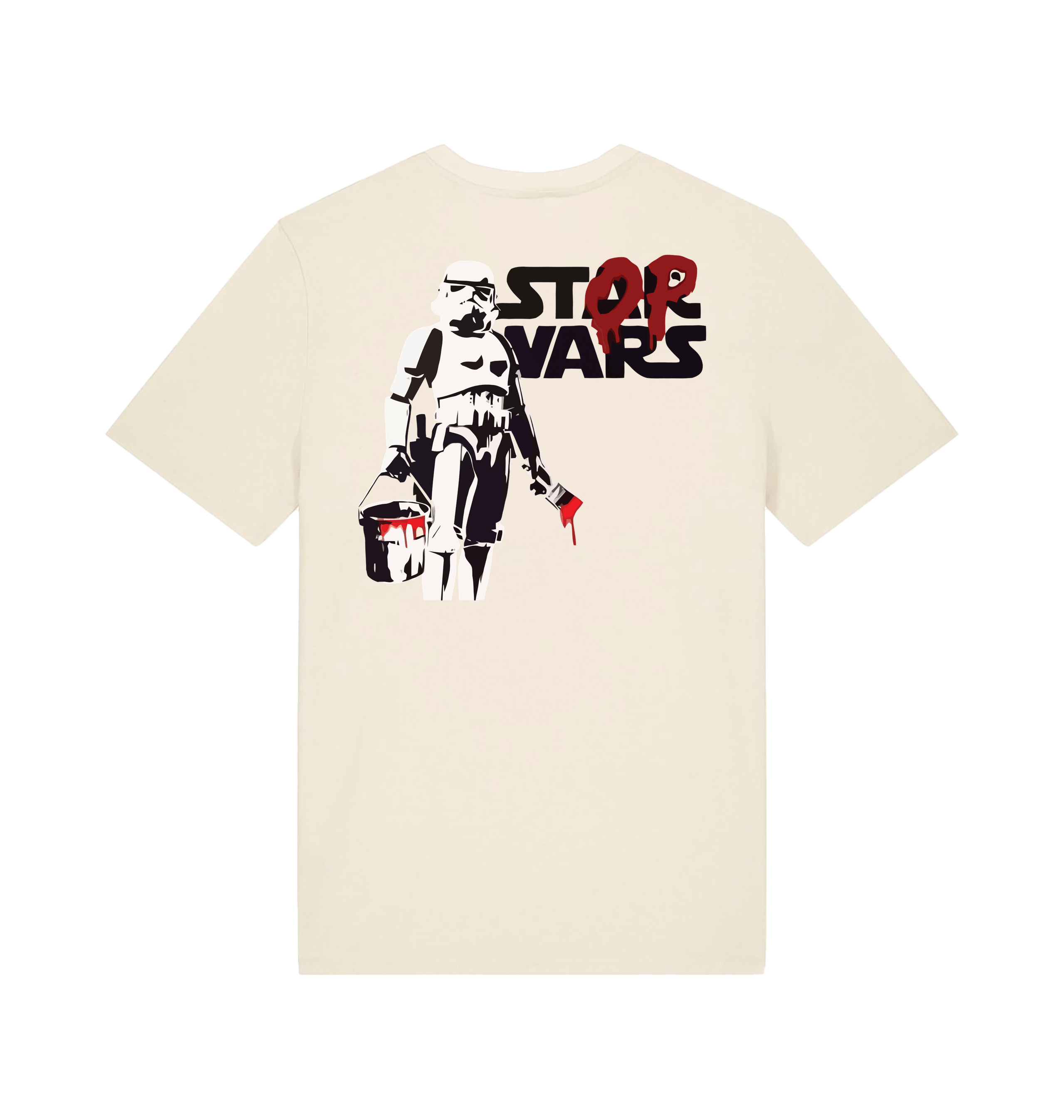 Natural Raw Printed T-shirt Back