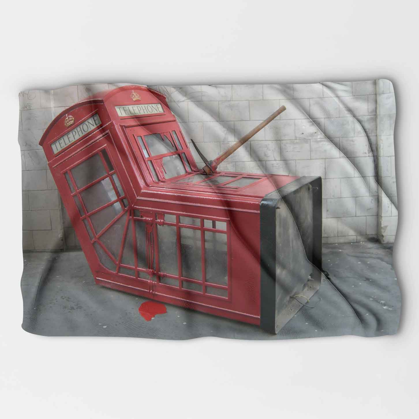 Banksy Death of A Phone Booth Blanket