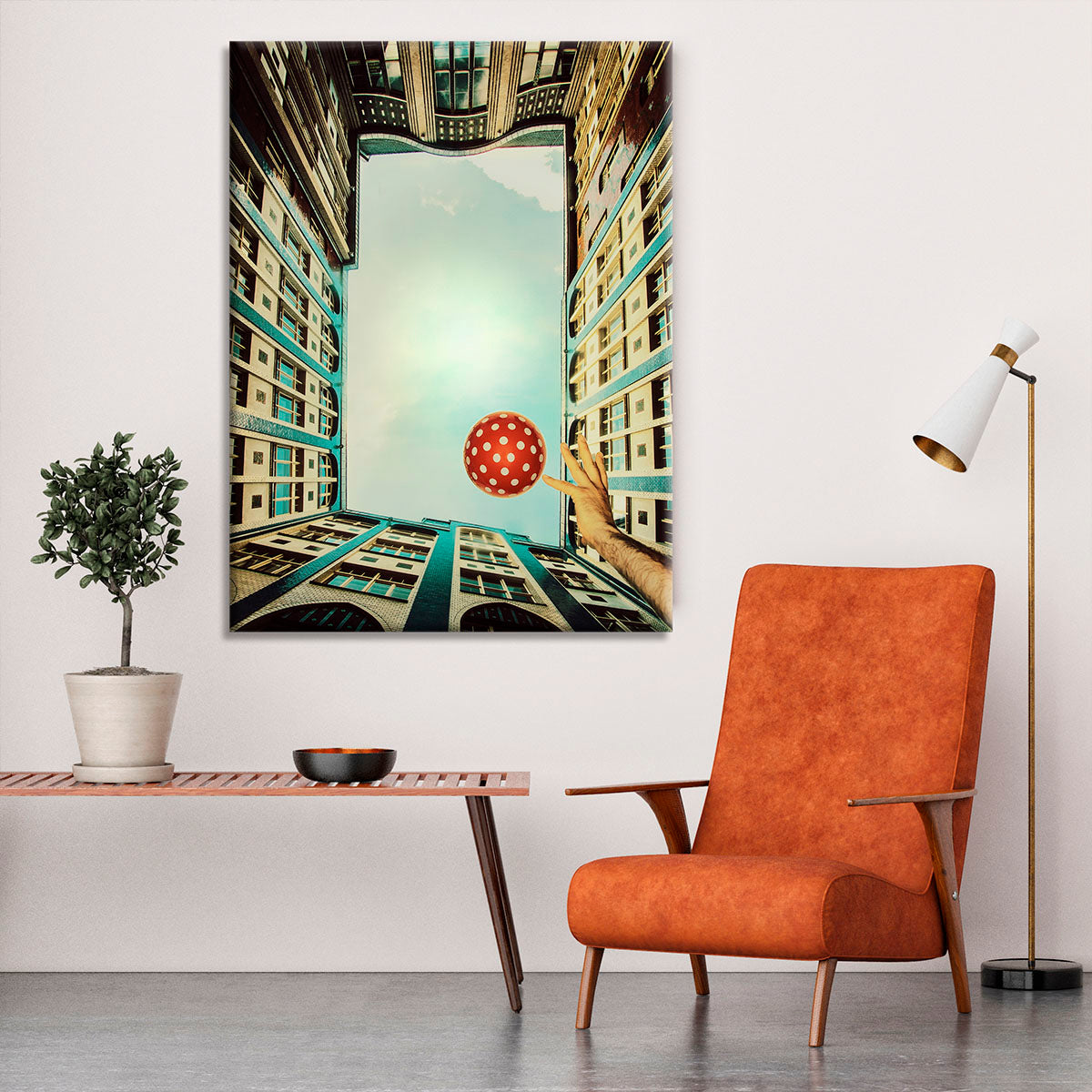 play it polka dot Canvas Print or Poster - 1x - 6