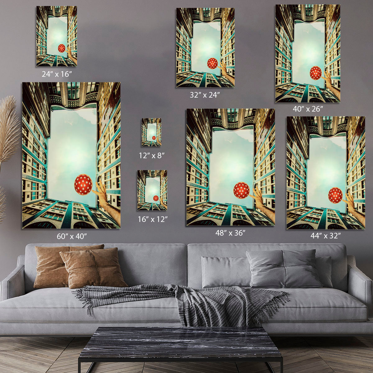 play it polka dot Canvas Print or Poster - 1x - 7