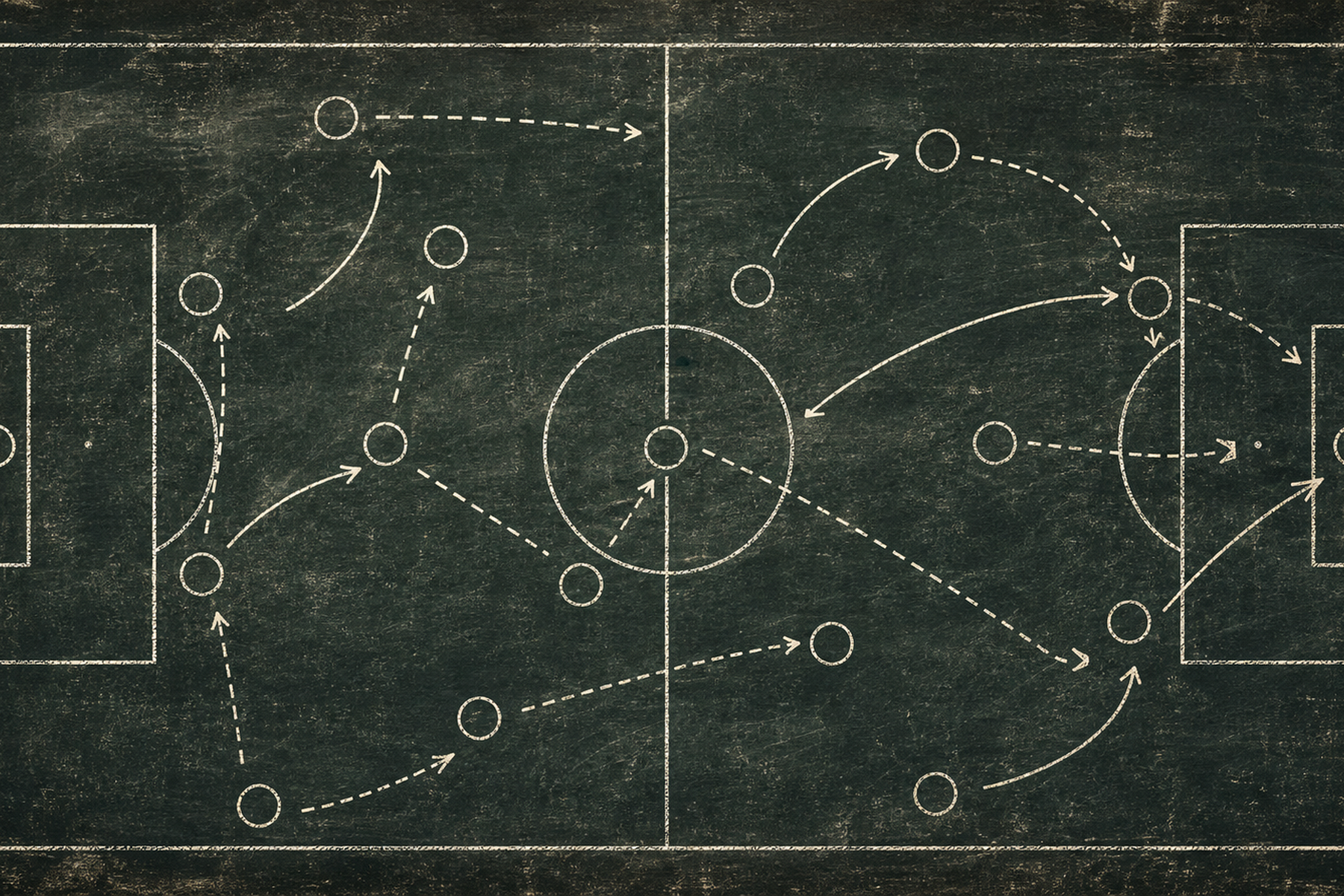 Vintage Football Tactics Board Canvas Print