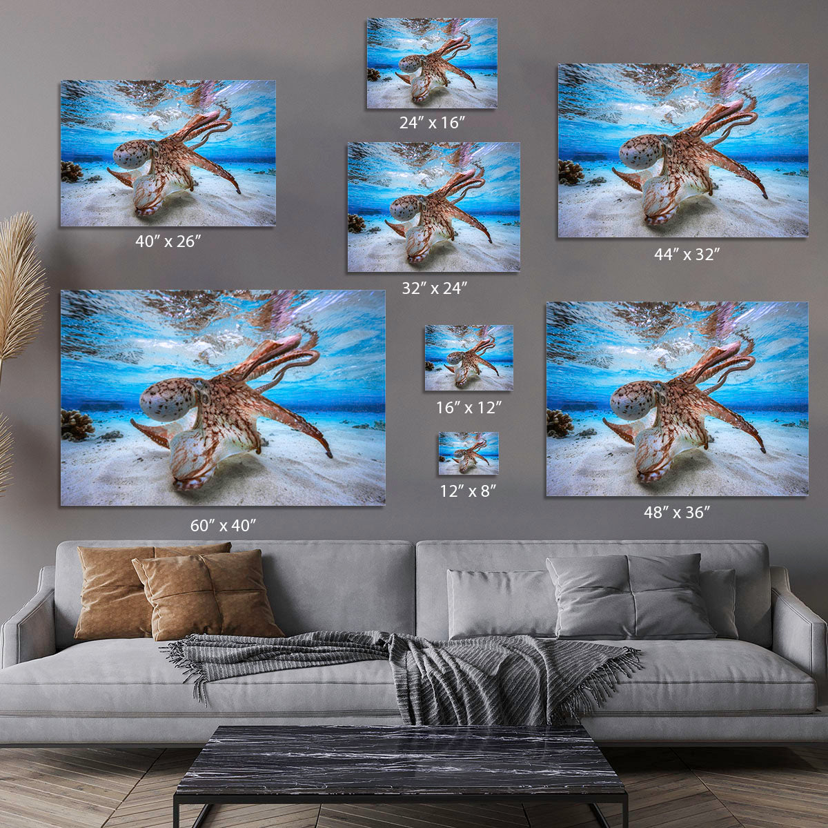 Dancing Octopus Canvas Print or Poster - Canvas Art Rocks - 7