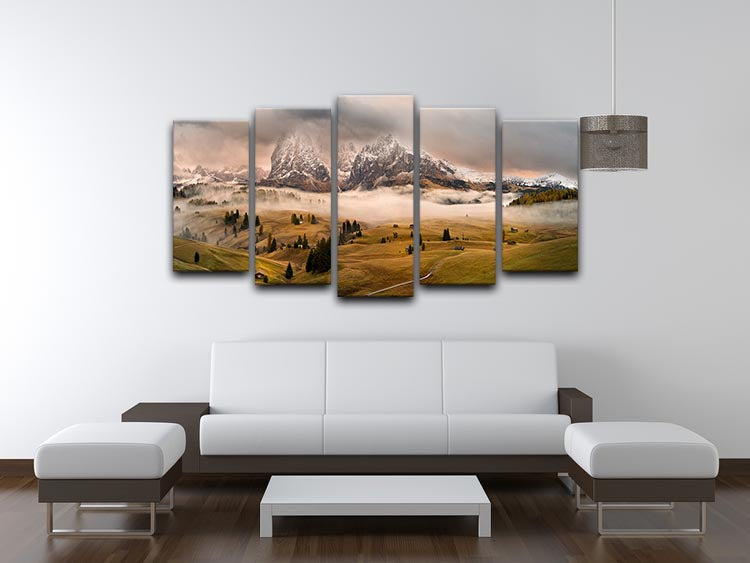 Dolomites Myths 5 Split Panel Canvas - Canvas Art Rocks - 3