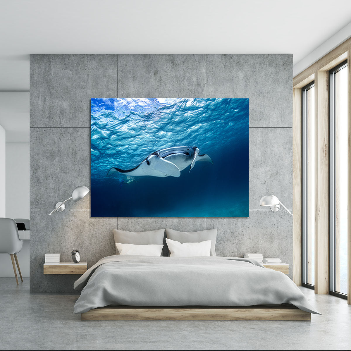 Manta Ray Canvas Print or Poster - Canvas Art Rocks - 5