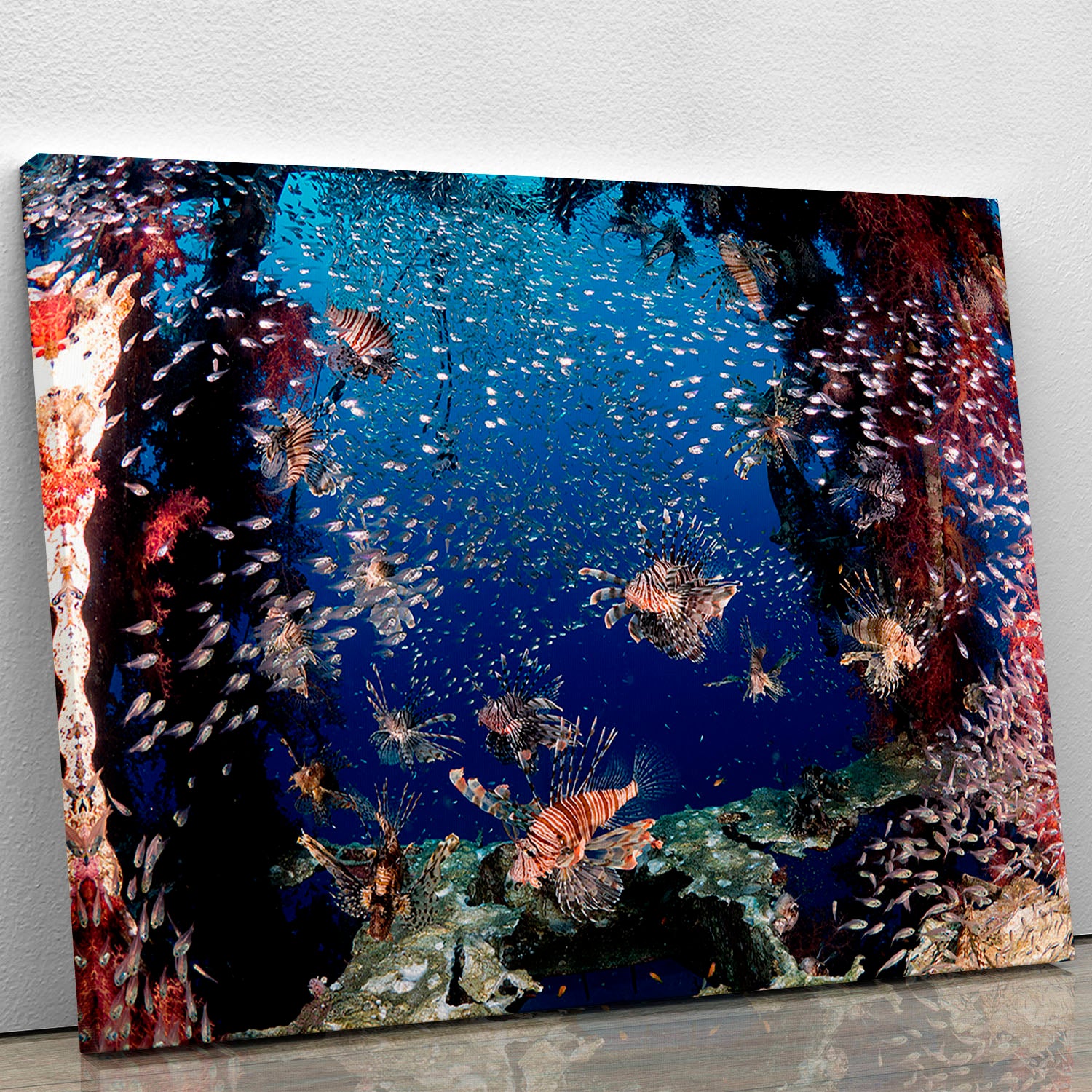Lionfish Party Canvas Print or Poster - Canvas Art Rocks - 1
