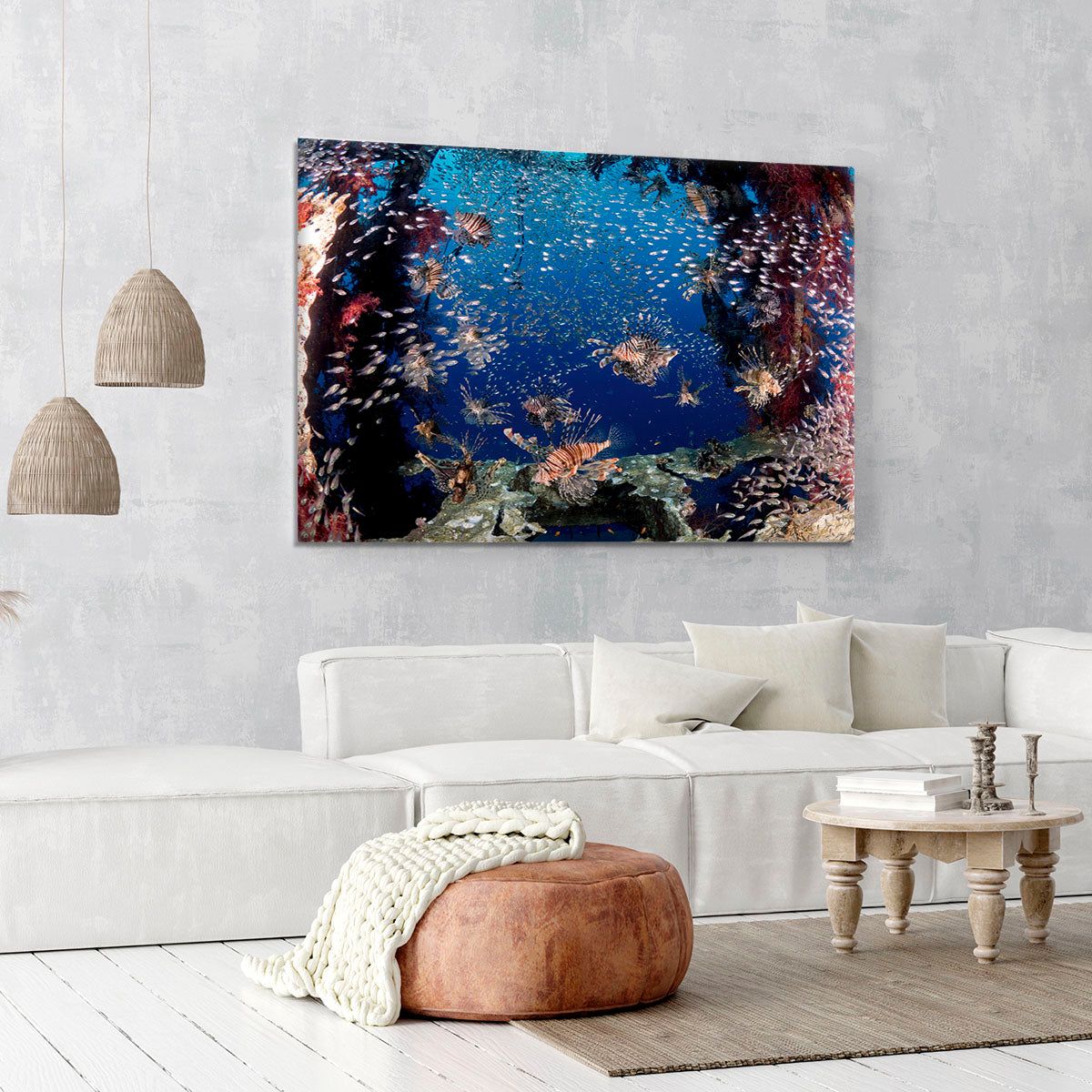 Lionfish Party Canvas Print or Poster - Canvas Art Rocks - 6