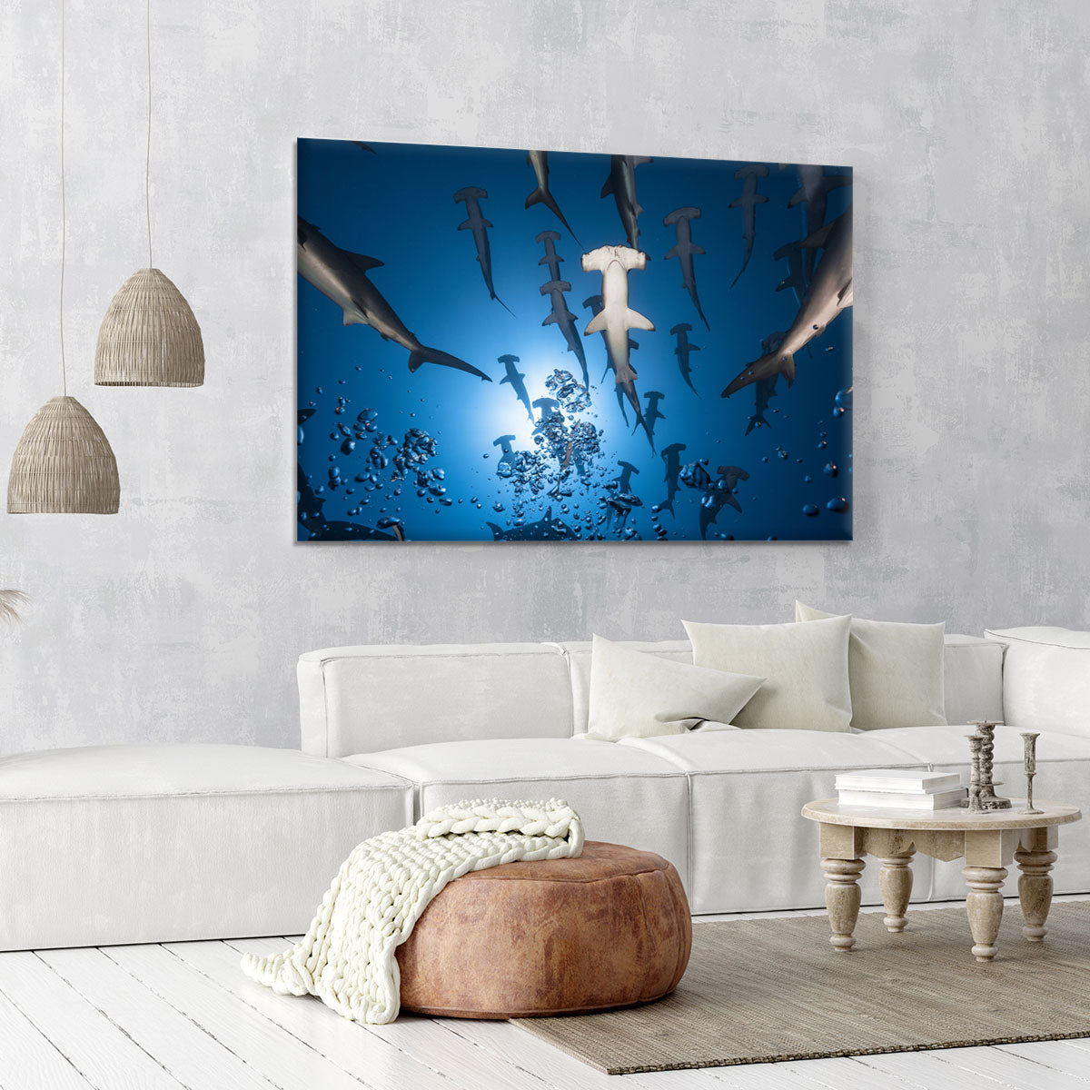 Hammerhead Shark Canvas Print or Poster - Canvas Art Rocks - 6