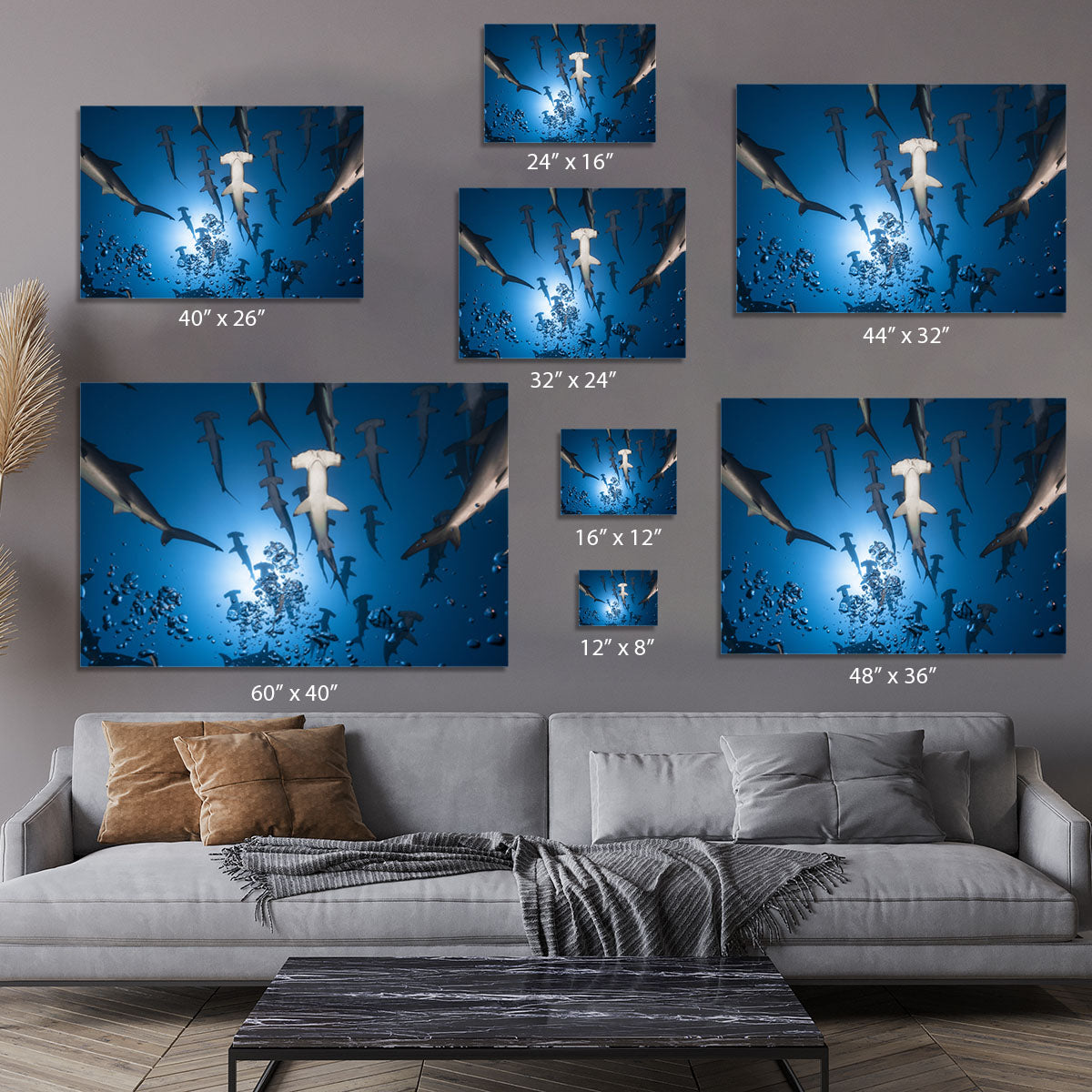 Hammerhead Shark Canvas Print or Poster - Canvas Art Rocks - 7