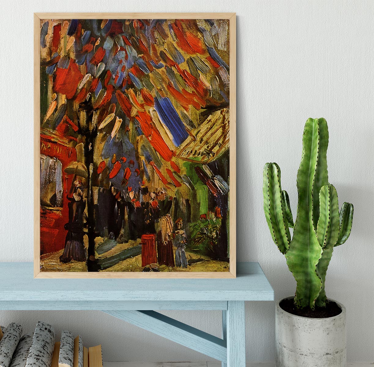 14 July in Paris by Van Gogh Framed Print - Canvas Art Rocks - 4