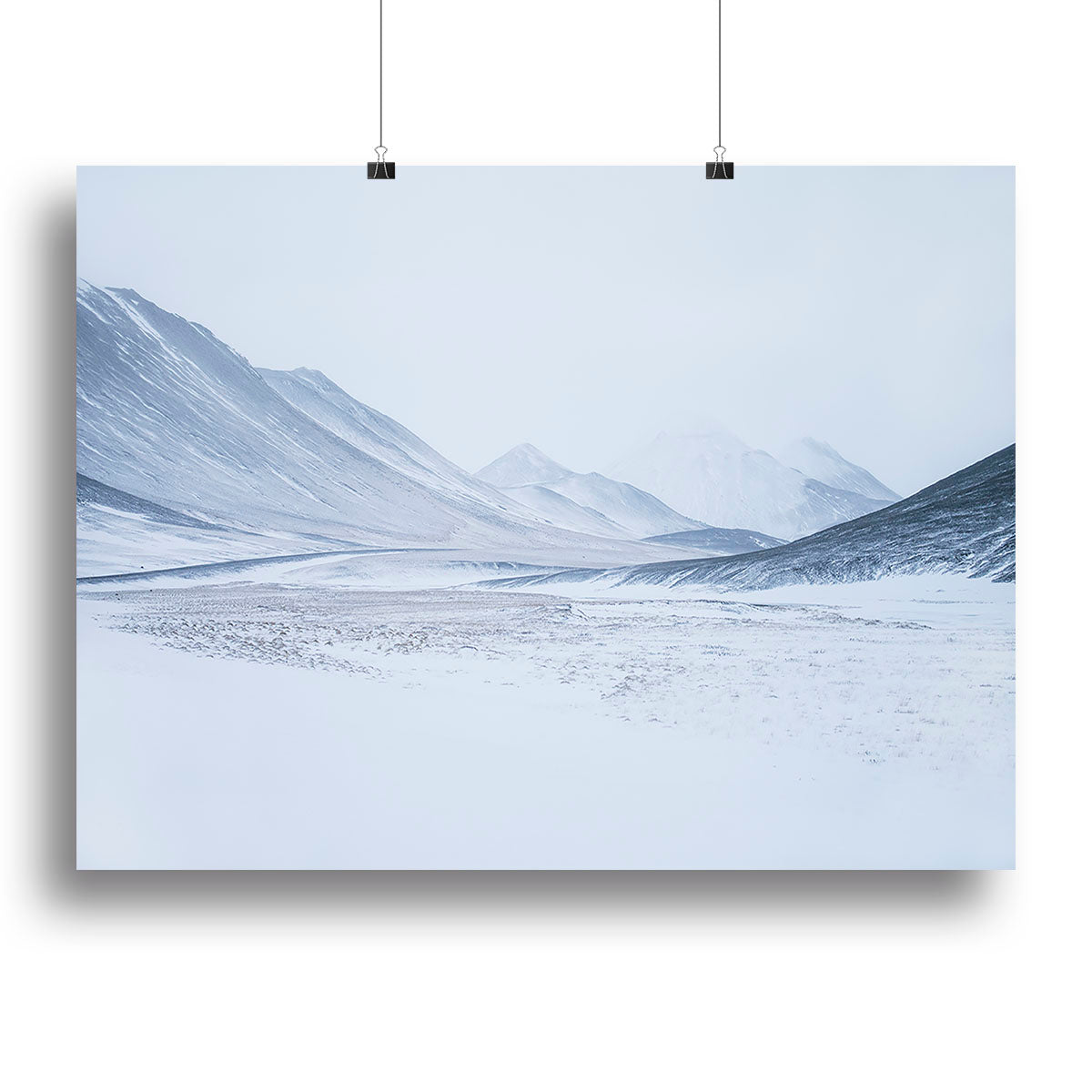 1 Sketched By The Wind Drawn Mountains Canvas Print or Poster - Canvas Art Rocks - 2