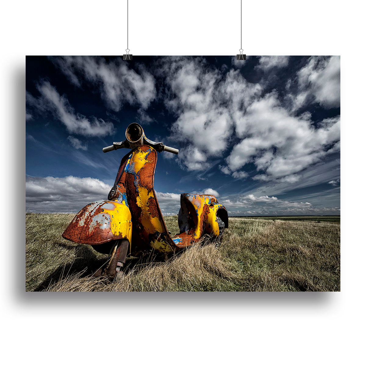 Yellow Scooter Canvas Print or Poster - Canvas Art Rocks - 2