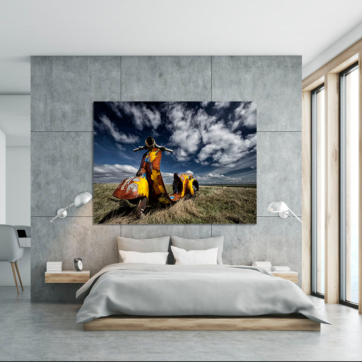 Yellow Scooter Canvas Print or Poster - Canvas Art Rocks - 5