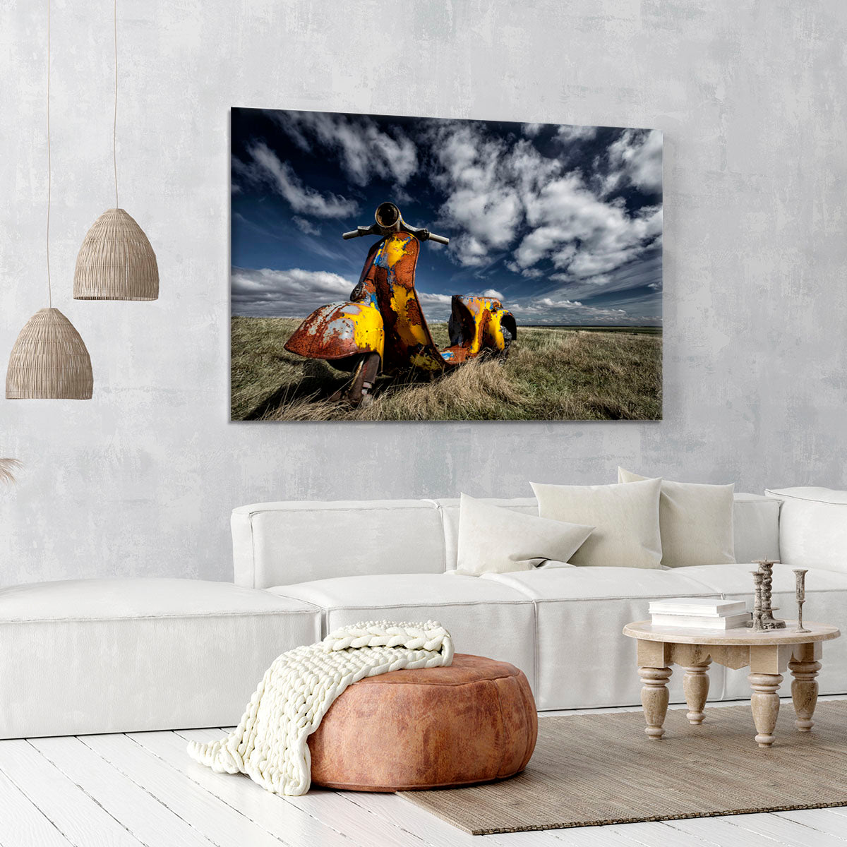 Yellow Scooter Canvas Print or Poster - Canvas Art Rocks - 6