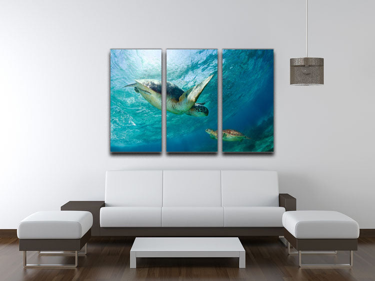 Contact 3 Split Panel Canvas Print - Canvas Art Rocks - 3