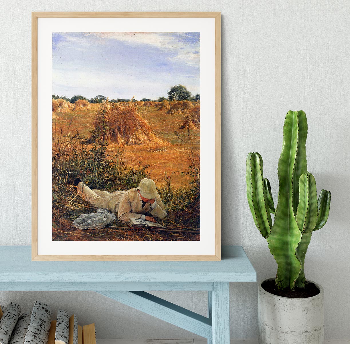 94 degrees in the shade by Alma Tadema Framed Print - Canvas Art Rocks - 3