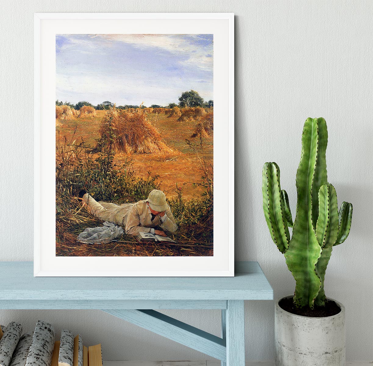 94 degrees in the shade by Alma Tadema Framed Print - Canvas Art Rocks - 5