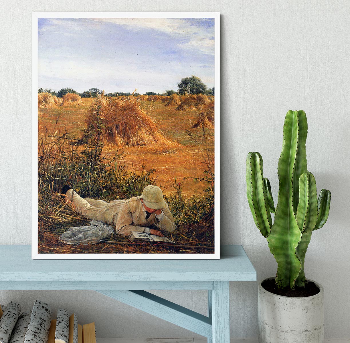 94 degrees in the shade by Alma Tadema Framed Print - Canvas Art Rocks -6