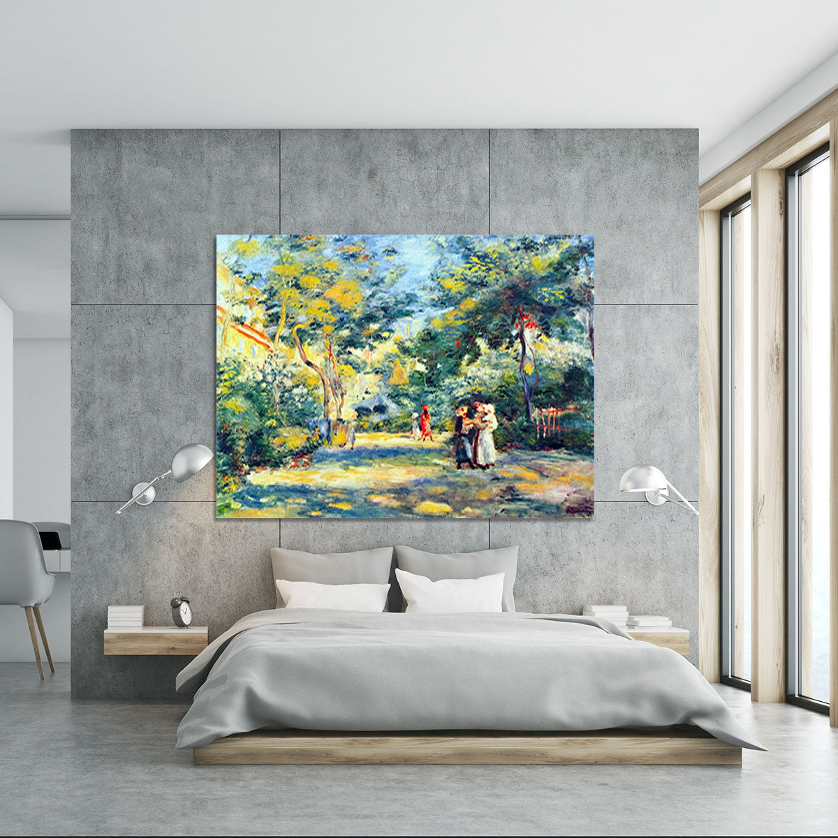 A Garden in Montmartre by Renoir Canvas Print or Poster - Canvas Art Rocks - 5