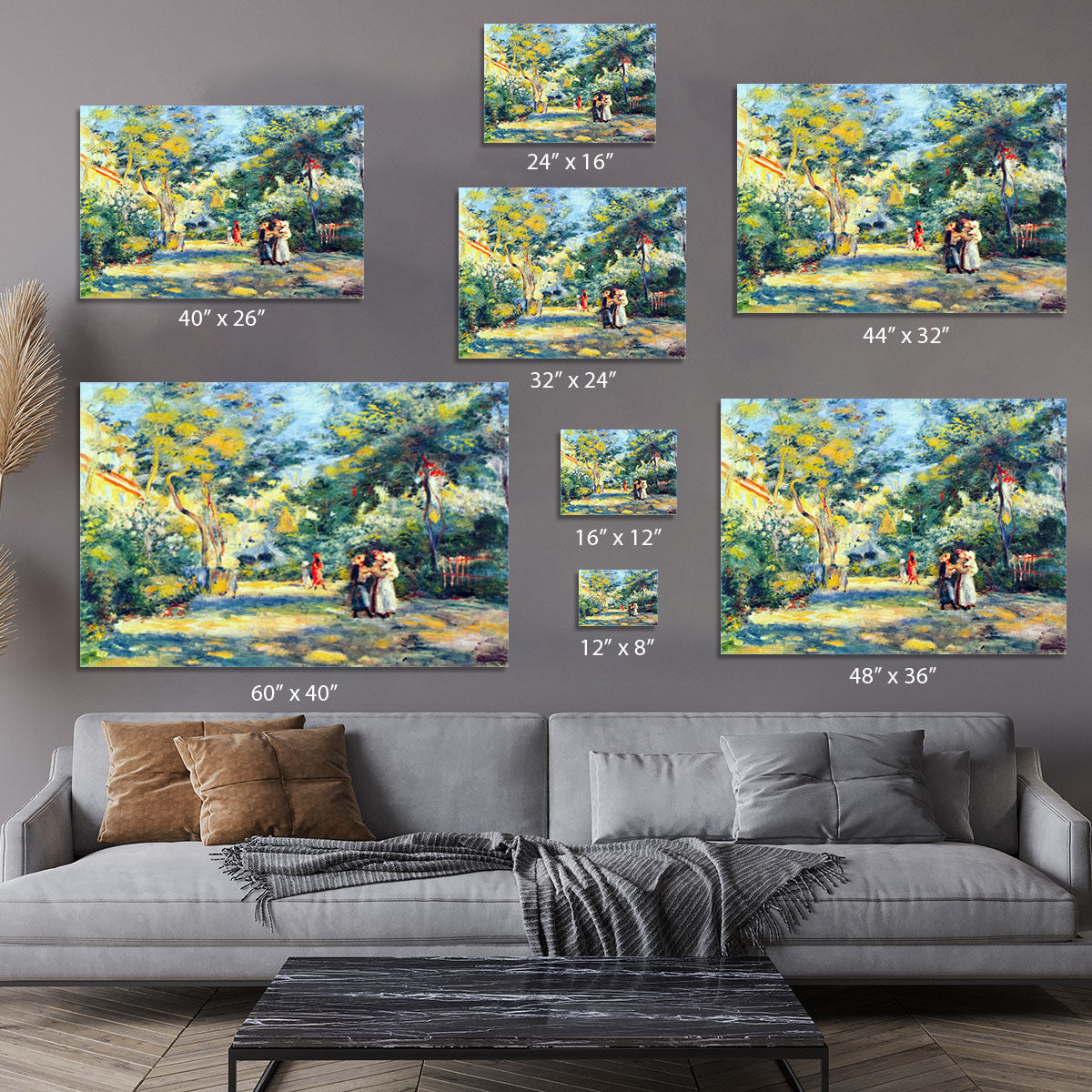 A Garden in Montmartre by Renoir Canvas Print or Poster - Canvas Art Rocks - 7