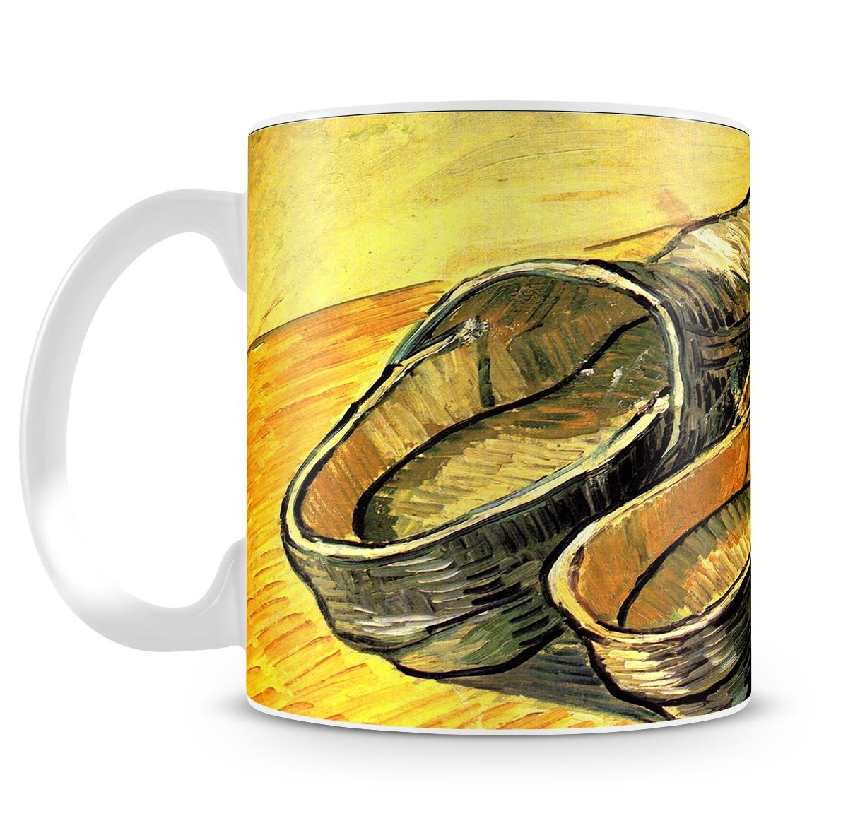A Pair of Leather Clogs by Van Gogh Mug - Canvas Art Rocks - 4