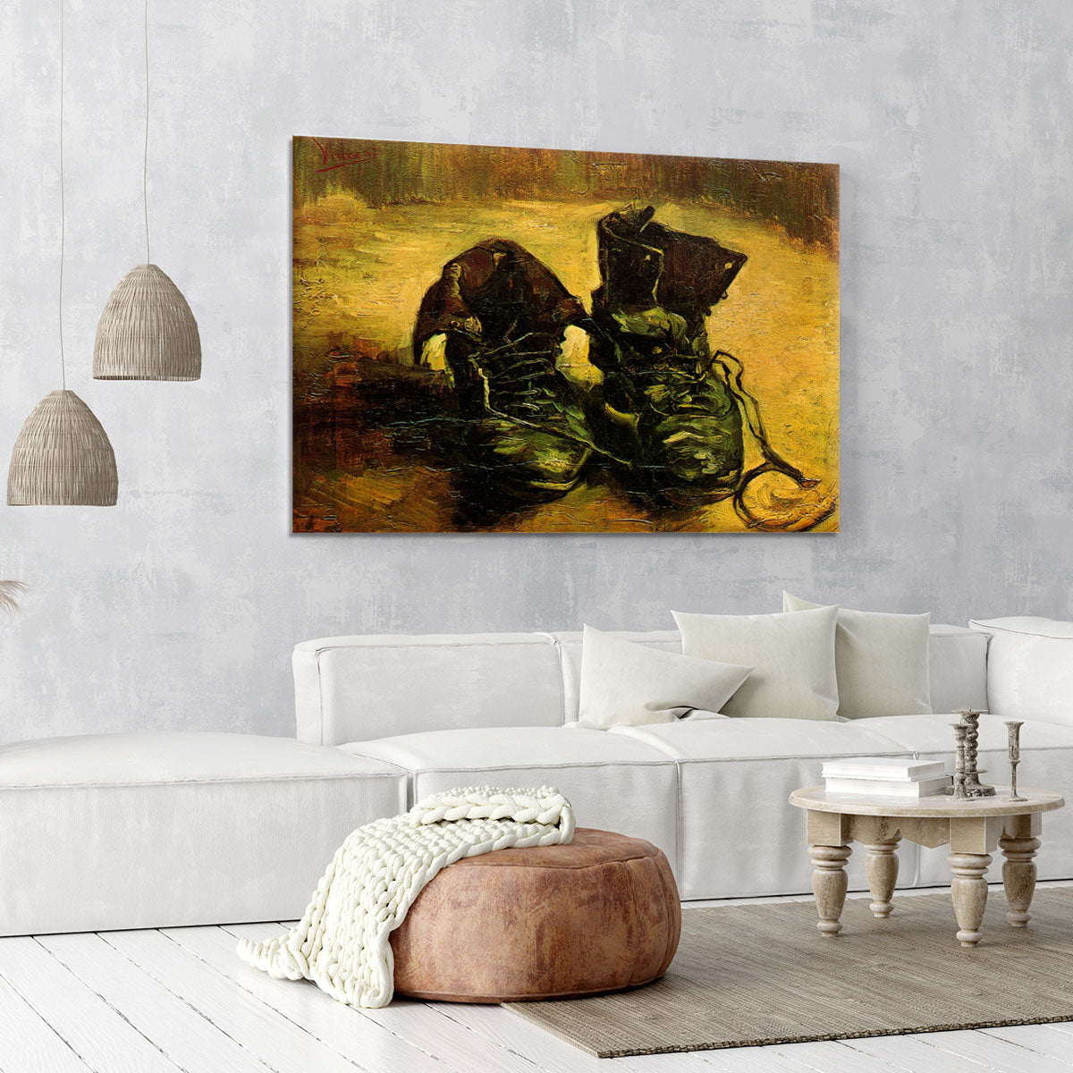 A Pair of Shoes 2 by Van Gogh Canvas Print or Poster - Canvas Art Rocks - 6
