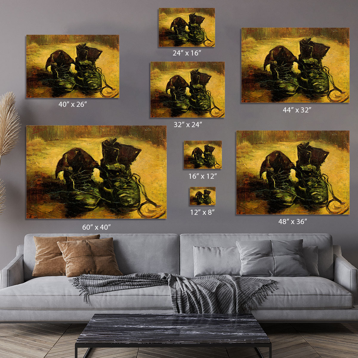 A Pair of Shoes 2 by Van Gogh Canvas Print or Poster - Canvas Art Rocks - 7