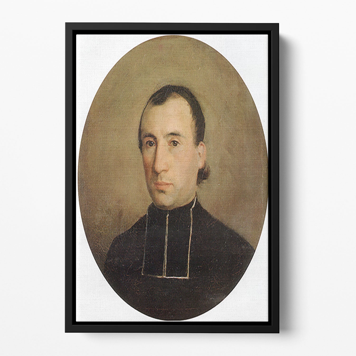 A Portrait of Eugene Bouguereau 1850 By Bouguereau Floating Framed Canvas