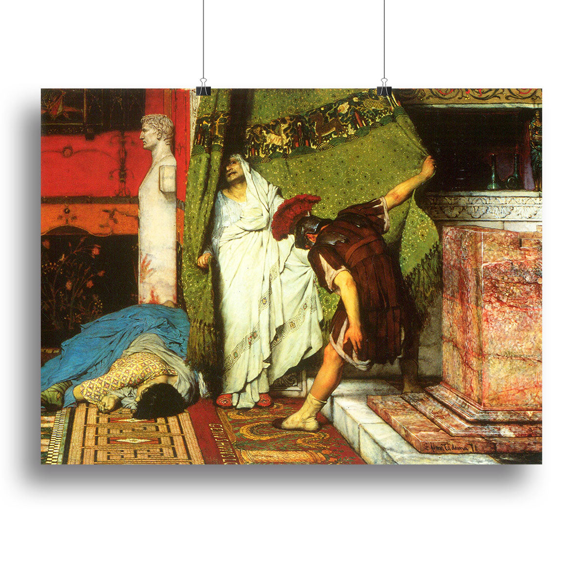 A Roman conqueror detail 2 by Alma Tadema Canvas Print or Poster - Canvas Art Rocks - 2