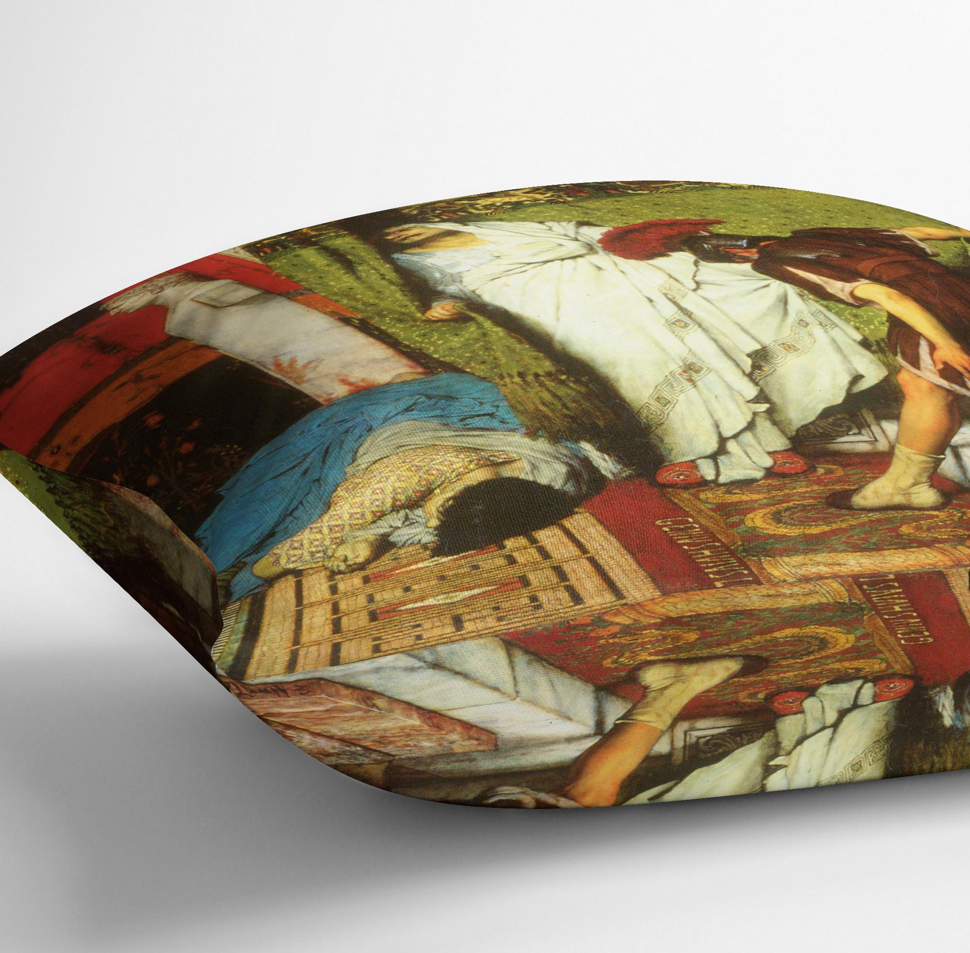 A Roman conqueror detail 2 by Alma Tadema Cushion - Canvas Art Rocks - 3