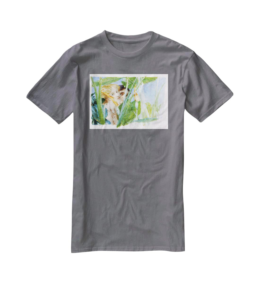 A beautiful flowe by Alma Tadema T-Shirt - Canvas Art Rocks - 3