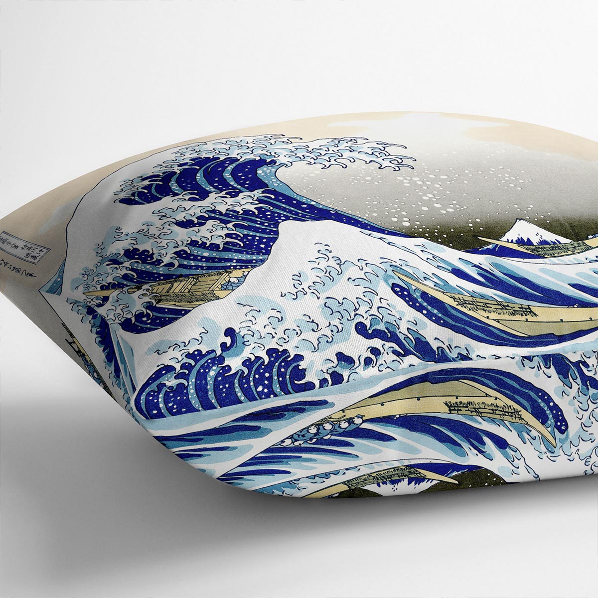 A big wave off Kanagawa by Hokusai Cushion