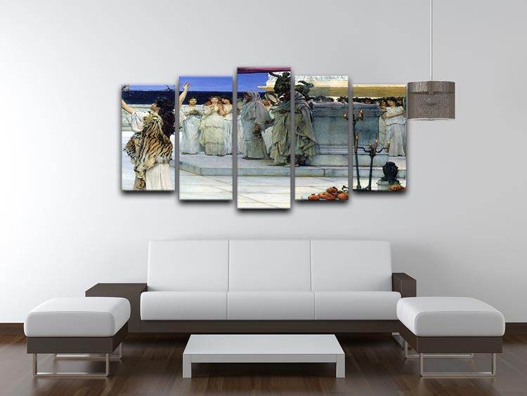 A consecration of Bacchus detail 2 by Alma Tadema 5 Split Panel Canvas - Canvas Art Rocks - 3