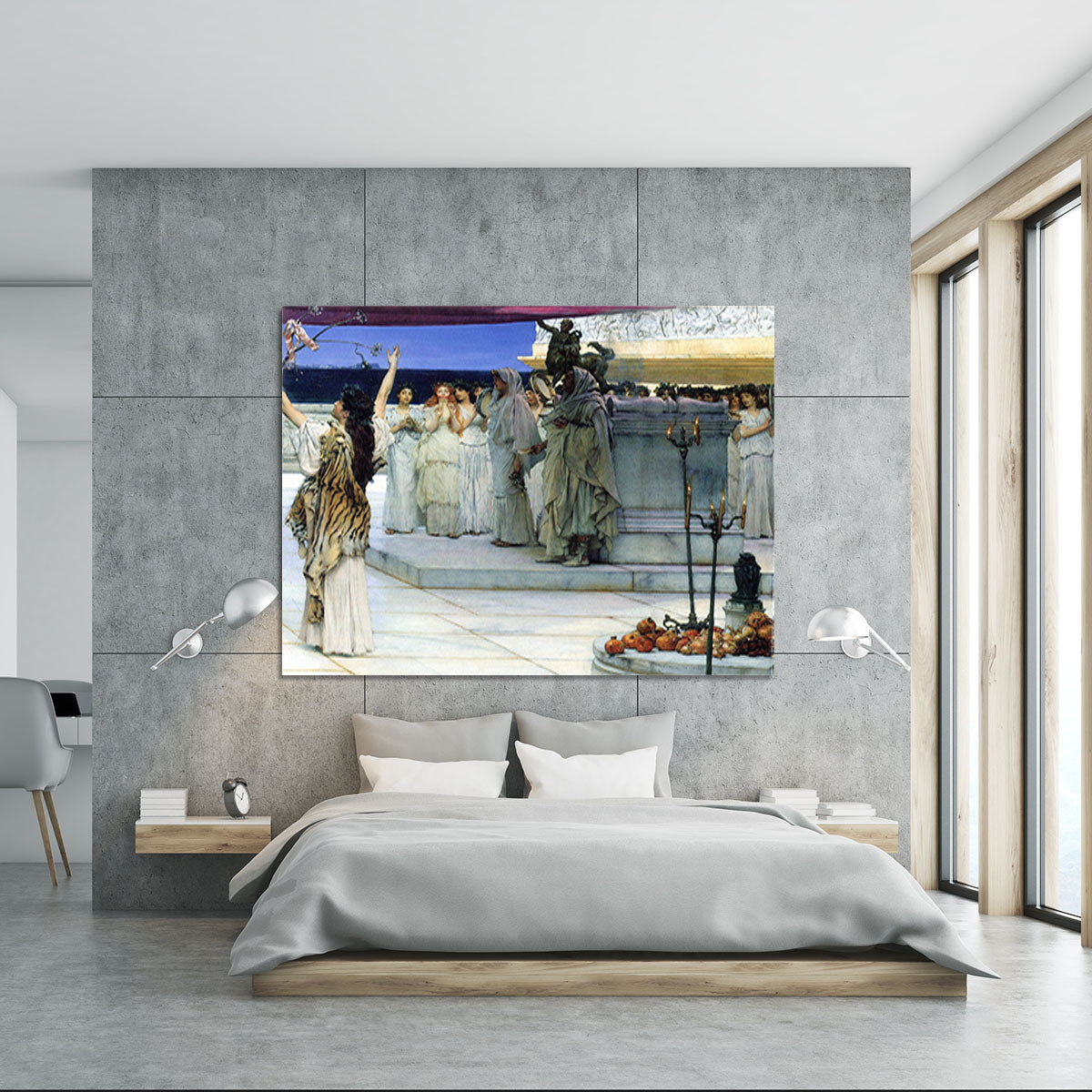 A consecration of Bacchus detail 2 by Alma Tadema Canvas Print or Poster - Canvas Art Rocks - 5