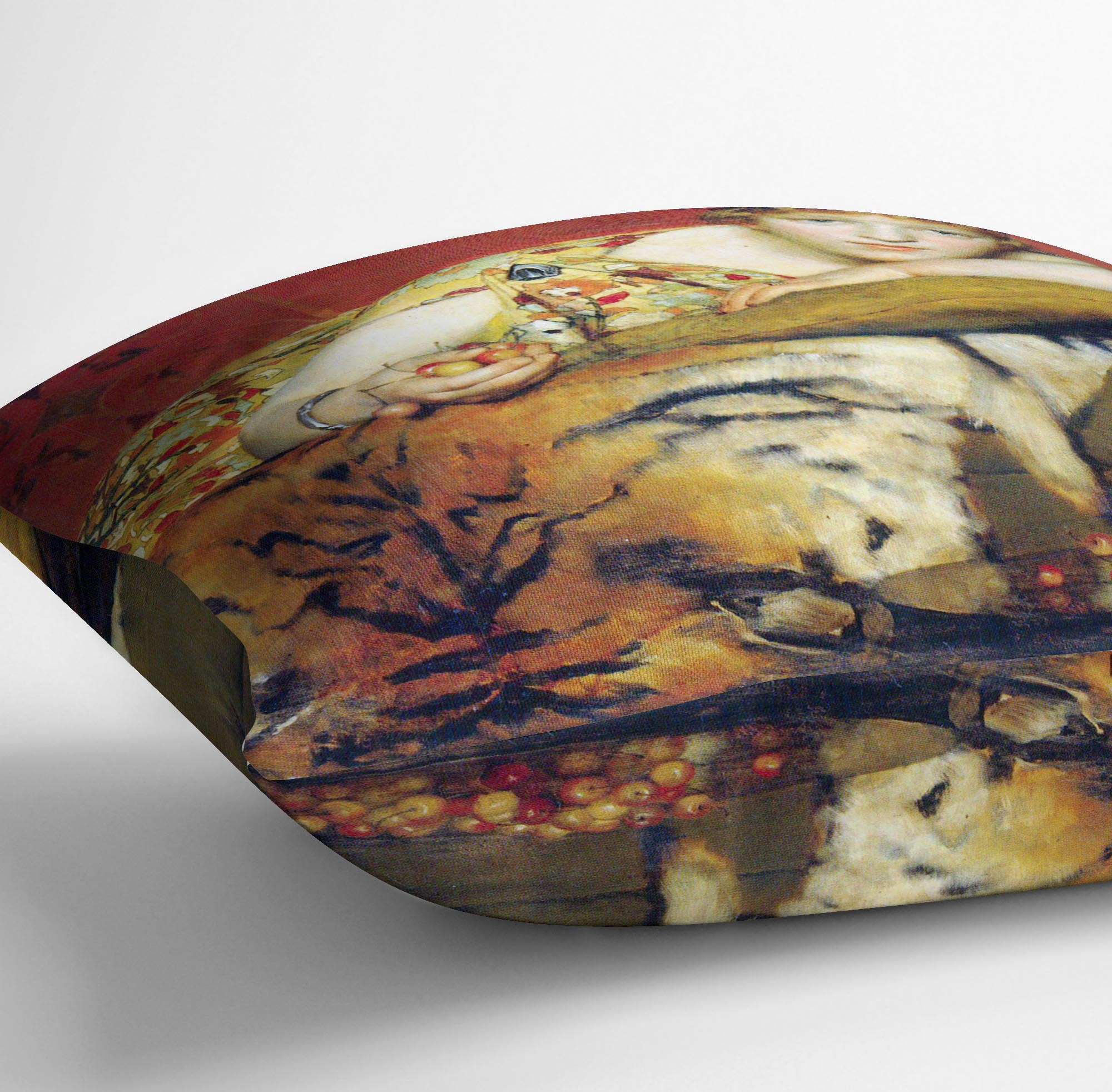 A craving for cherries by Alma Tadema Cushion - Canvas Art Rocks - 3