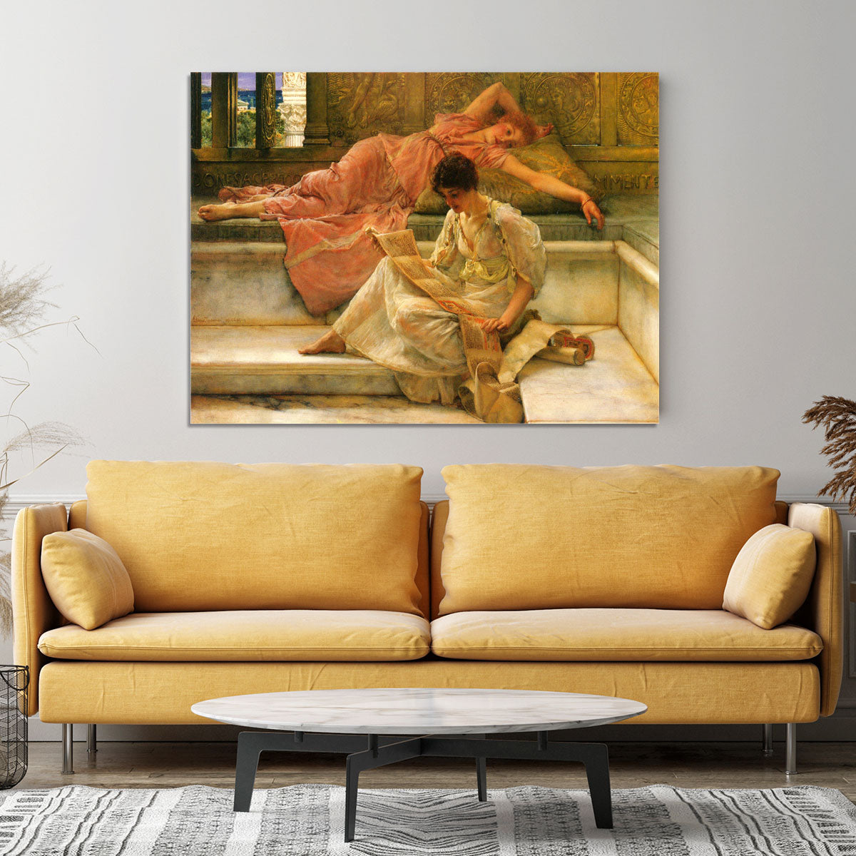 A favorite poet by Alma Tadema Canvas Print or Poster - Canvas Art Rocks - 4