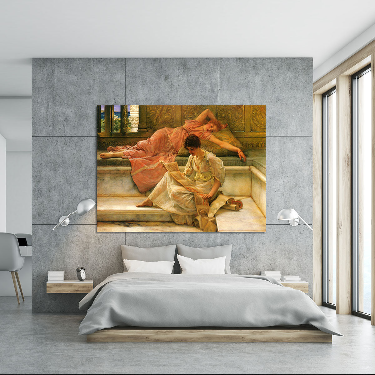 A favorite poet by Alma Tadema Canvas Print or Poster - Canvas Art Rocks - 5