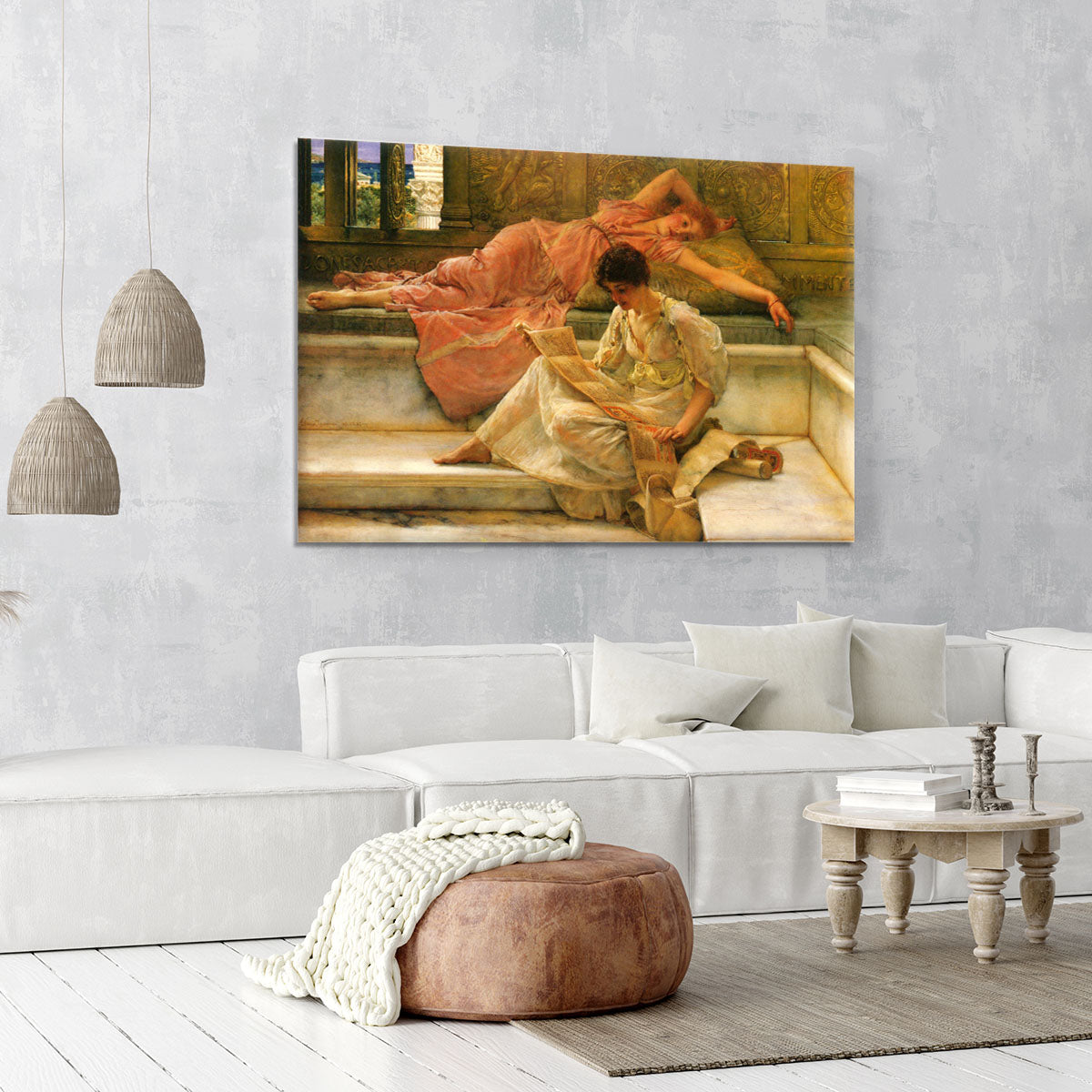 A favorite poet by Alma Tadema Canvas Print or Poster - Canvas Art Rocks - 6