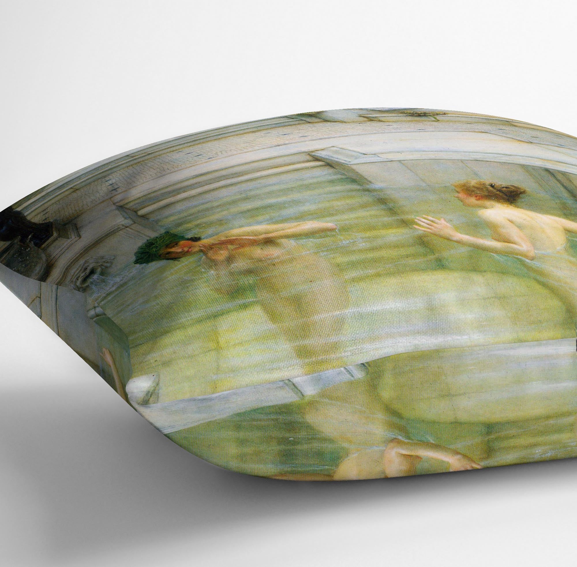 A favorite tradition by Alma Tadema Cushion - Canvas Art Rocks - 3