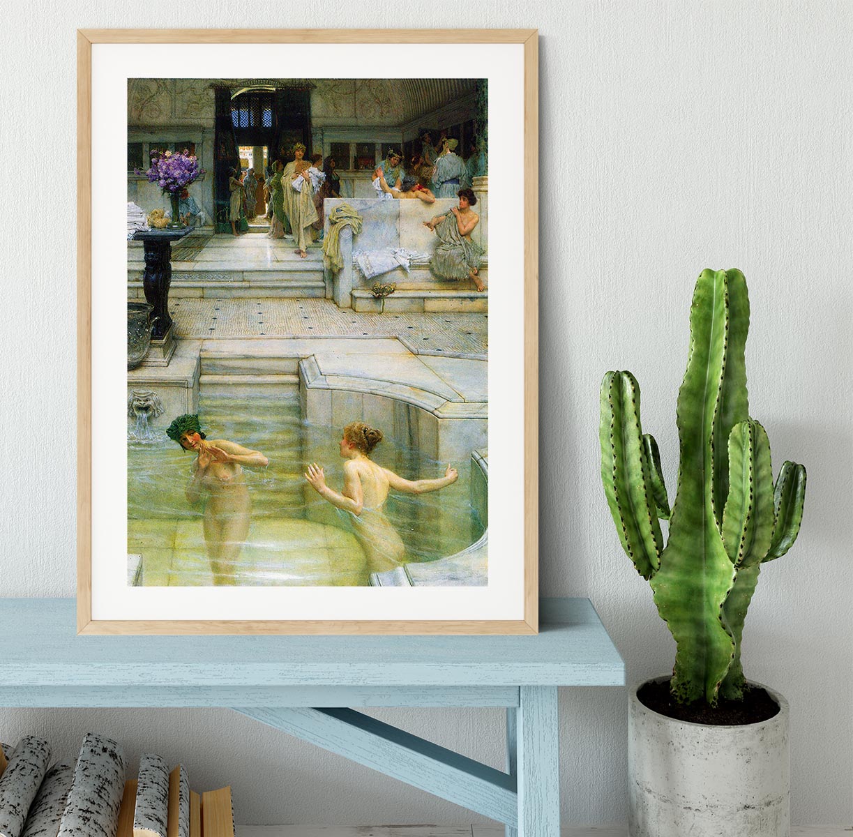 A favorite tradition by Alma Tadema Framed Print - Canvas Art Rocks - 3