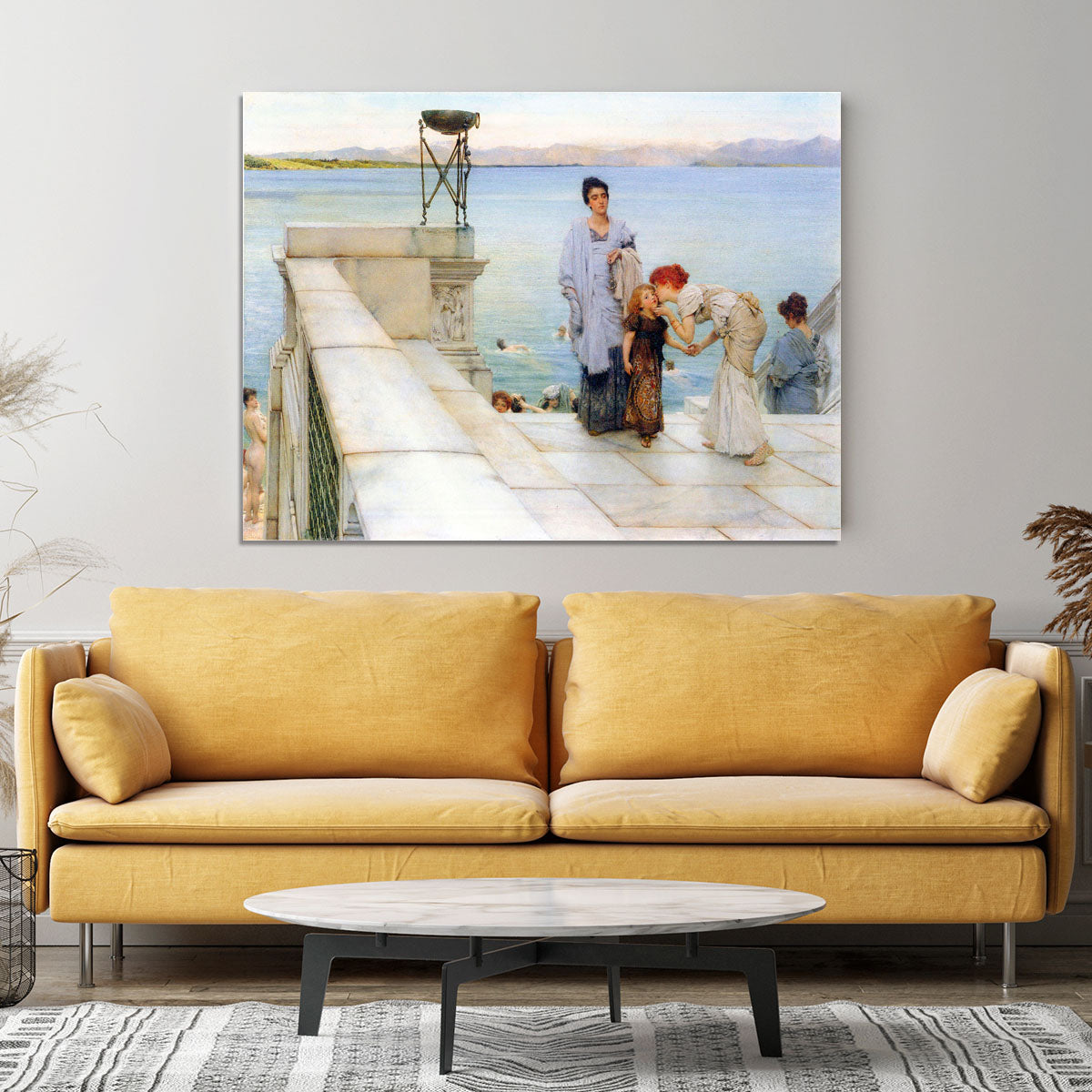 A kiss by Alma Tadema Canvas Print or Poster - Canvas Art Rocks - 4