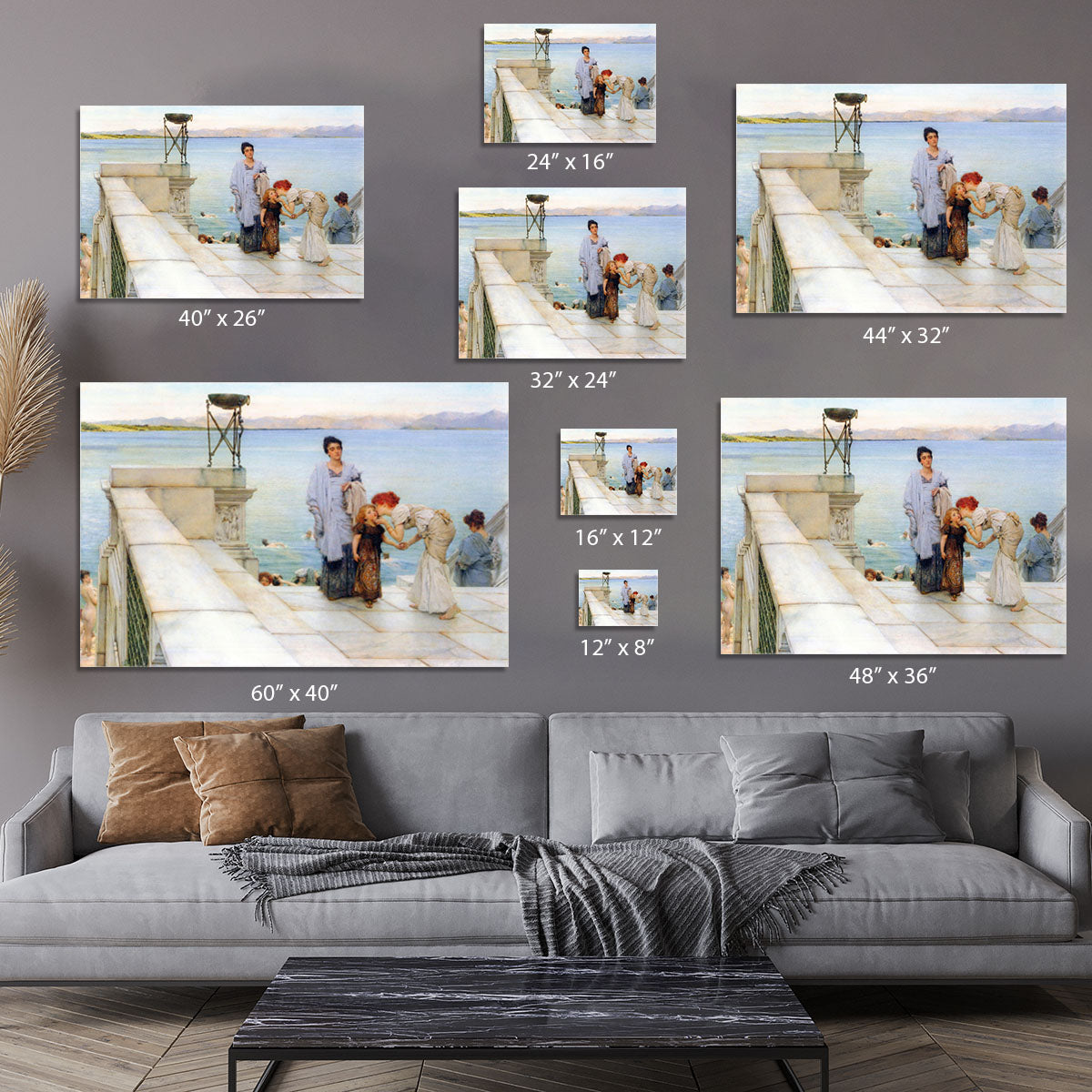 A kiss by Alma Tadema Canvas Print or Poster - Canvas Art Rocks - 7