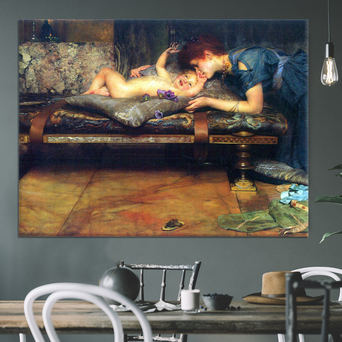 A paradise on earth detail by Alma Tadema Canvas Print or Poster - Canvas Art Rocks - 3