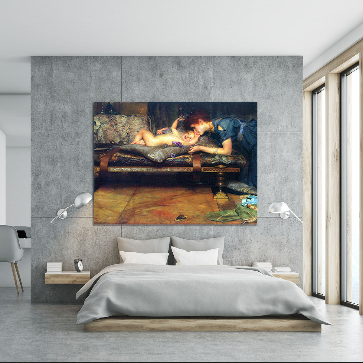 A paradise on earth detail by Alma Tadema Canvas Print or Poster - Canvas Art Rocks - 5