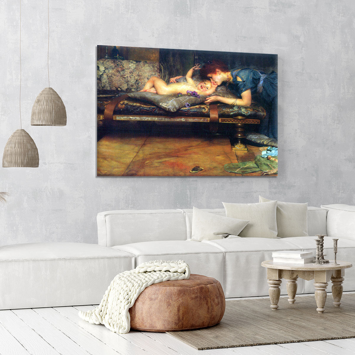 A paradise on earth detail by Alma Tadema Canvas Print or Poster - Canvas Art Rocks - 6