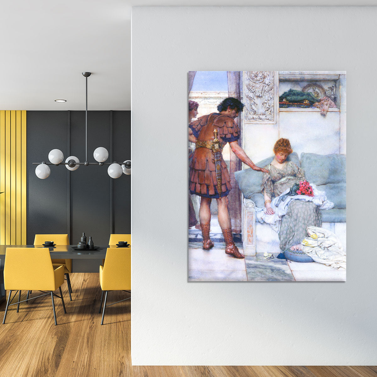 A quiet greeting by Alma Tadema Canvas Print or Poster - Canvas Art Rocks - 4